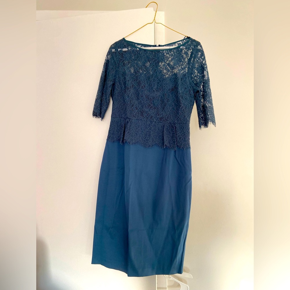 Deep ocean blue formal or party dress - US size 6.